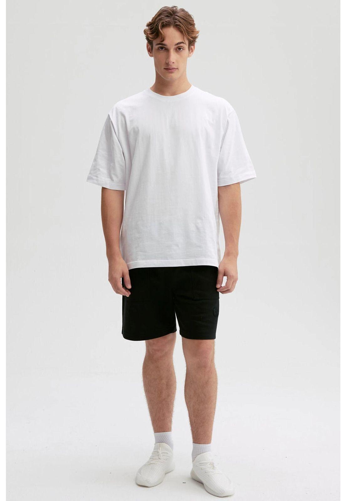 Bermuda Hombre Básico Negro-3