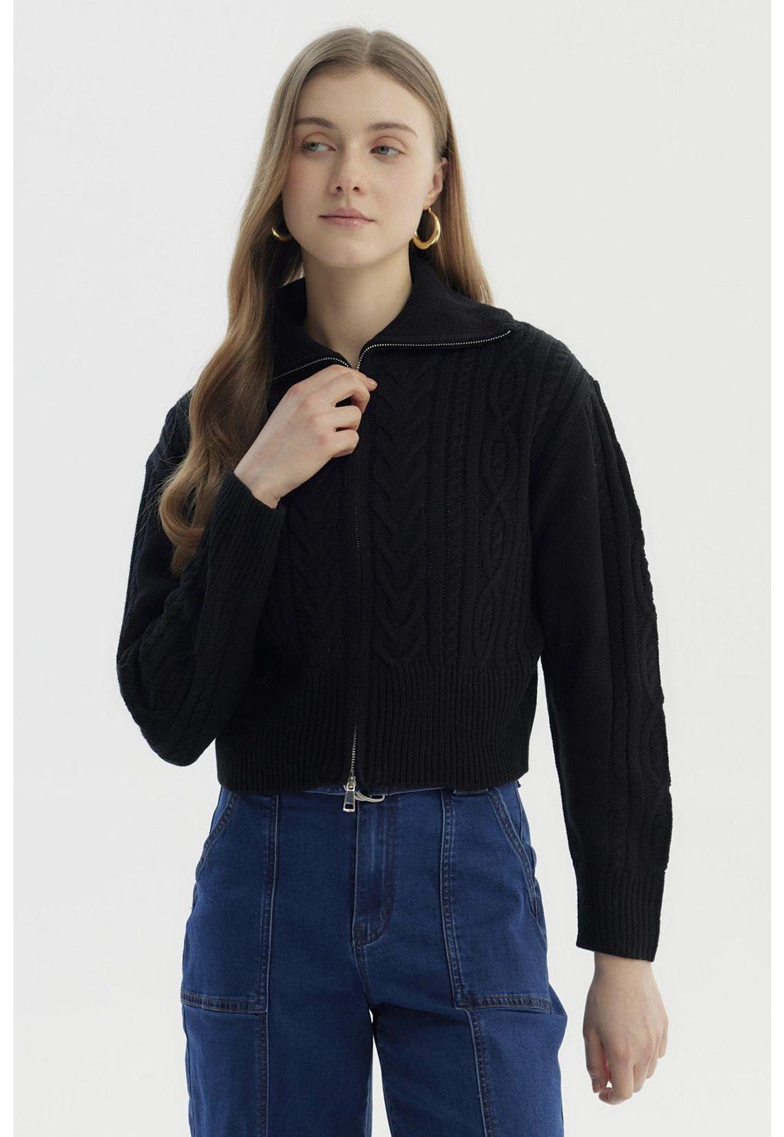 Sweater Mujer Juvenil Negro - lX-0