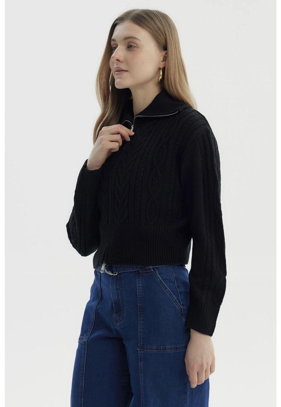 Sweater Mujer Juvenil Negro - lX-1