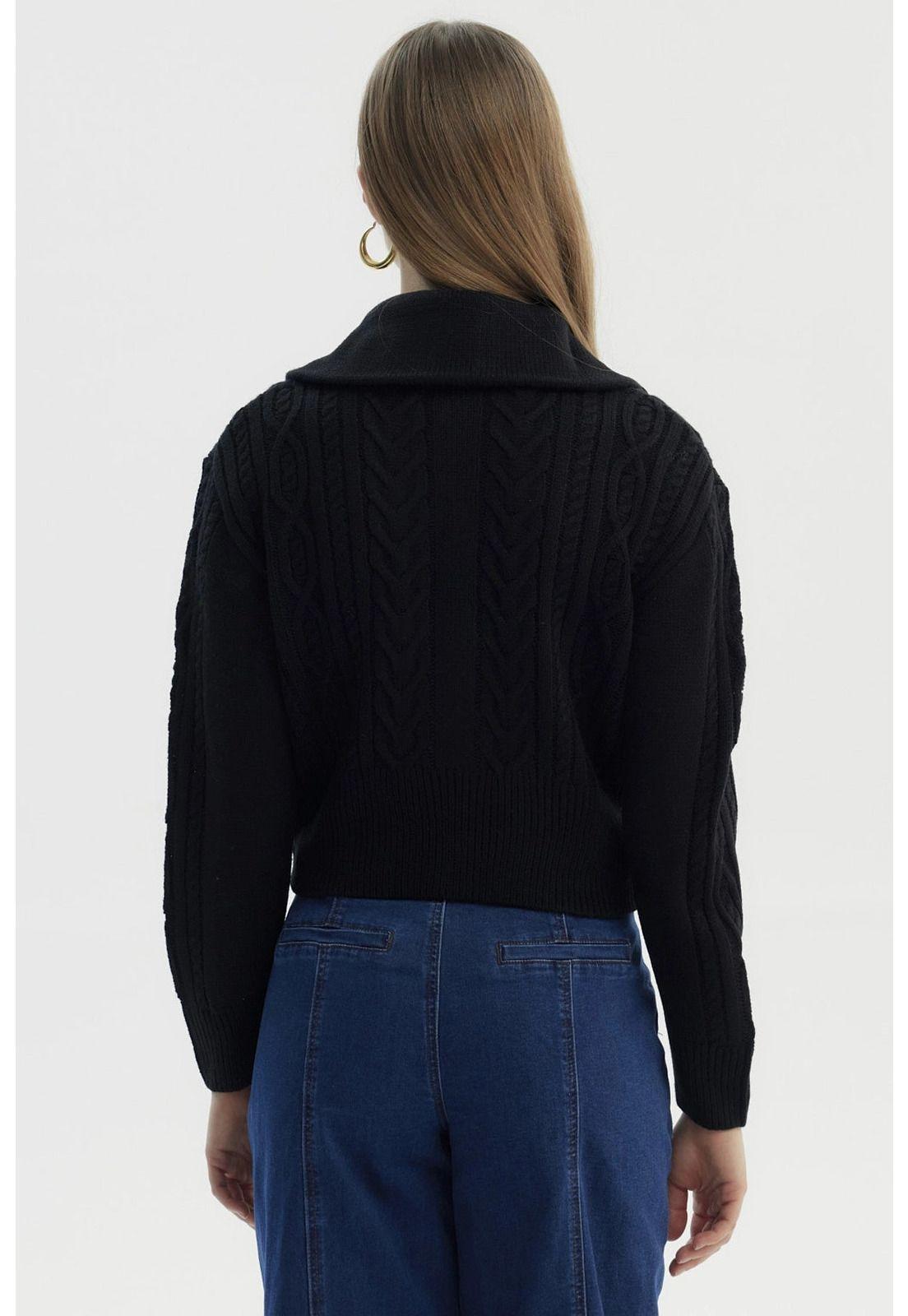 Sweater Mujer Juvenil Negro - lX-2