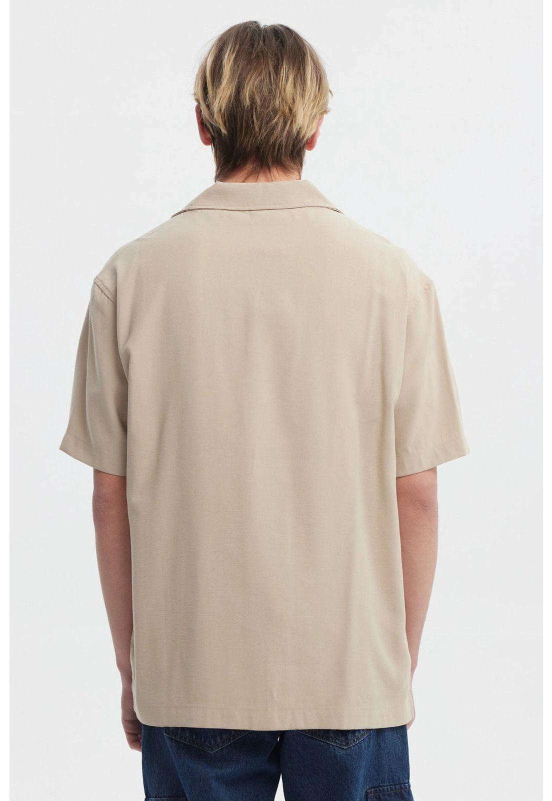 Camisa Hombre Oversize Kaki-2