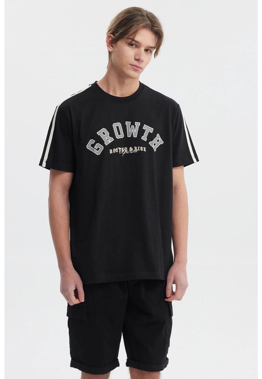 Polera Hombre Slim Negro - lll-0