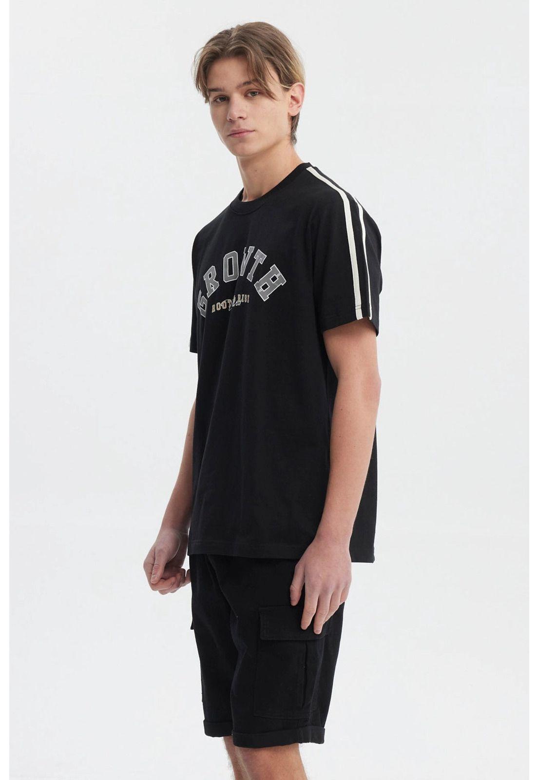 Polera Hombre Slim Negro - lll-1