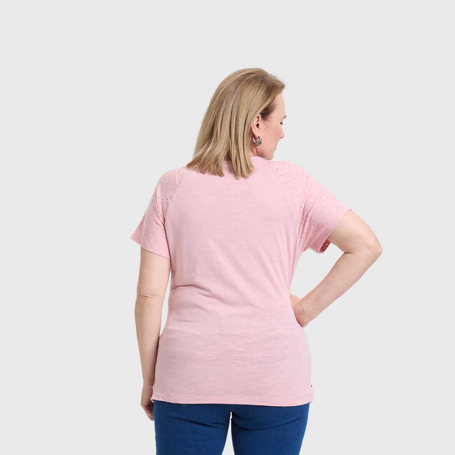 Polera Mujer Calada Palo Rosa Fashion's Park-2