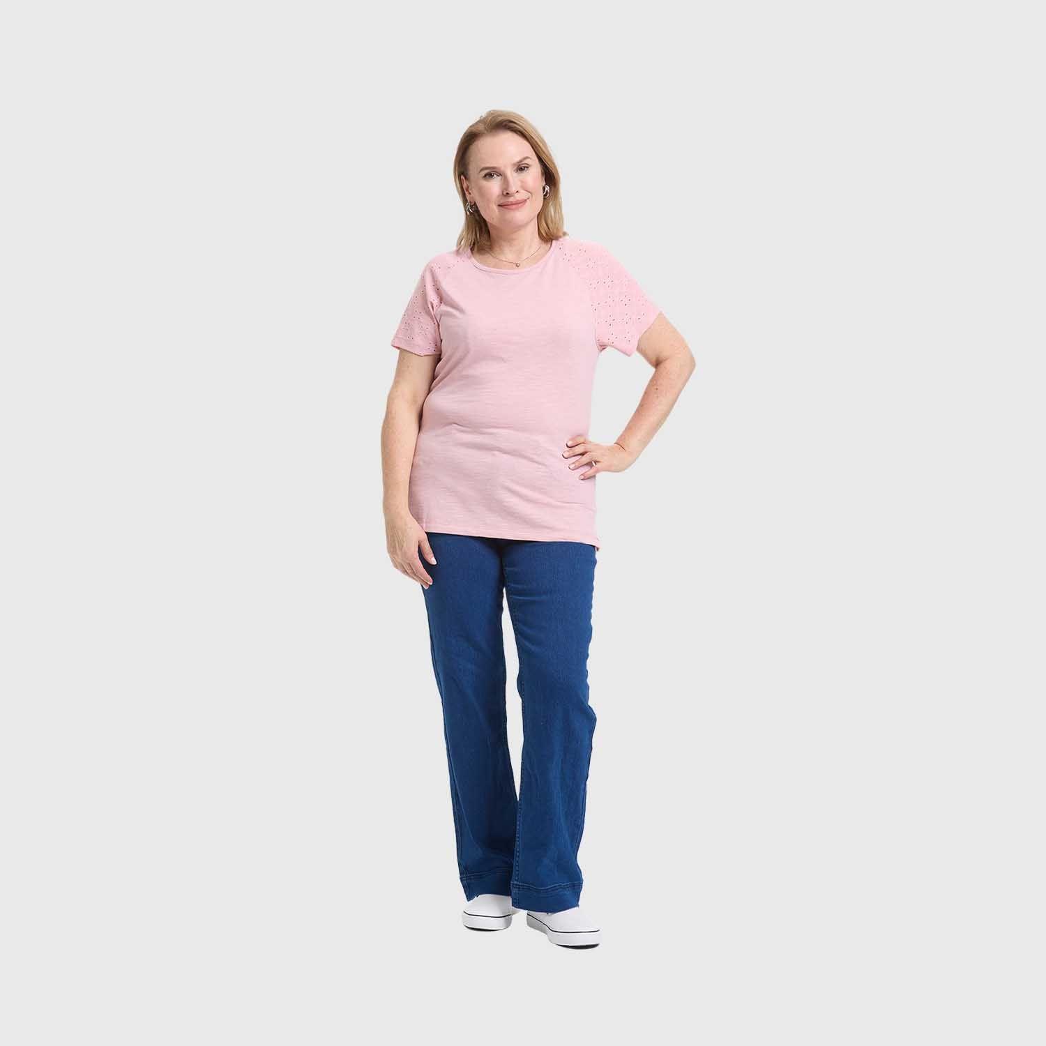 Polera Mujer Calada Palo Rosa Fashion's Park-3
