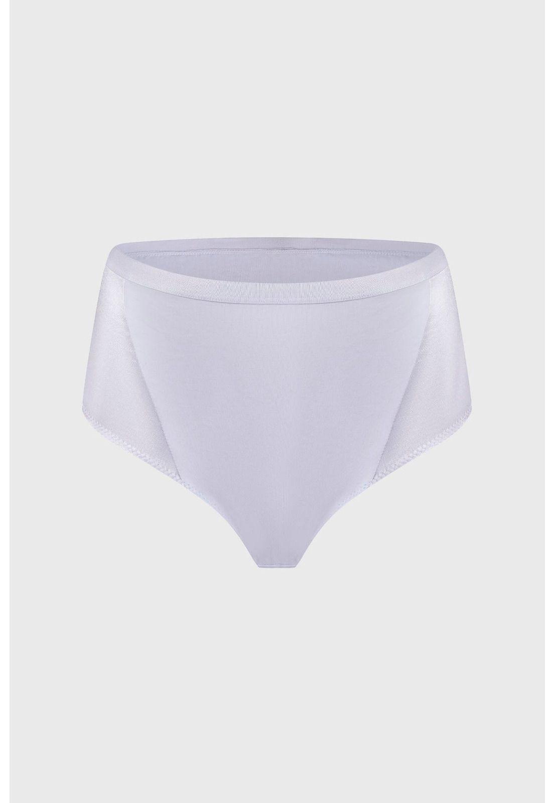 Calzón Mujer Tiro Alto Algodón Jersey Blanco-0