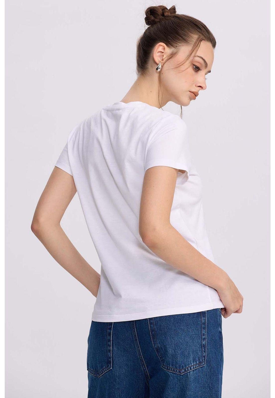 Polera Mujer Básica Print Blanco-2