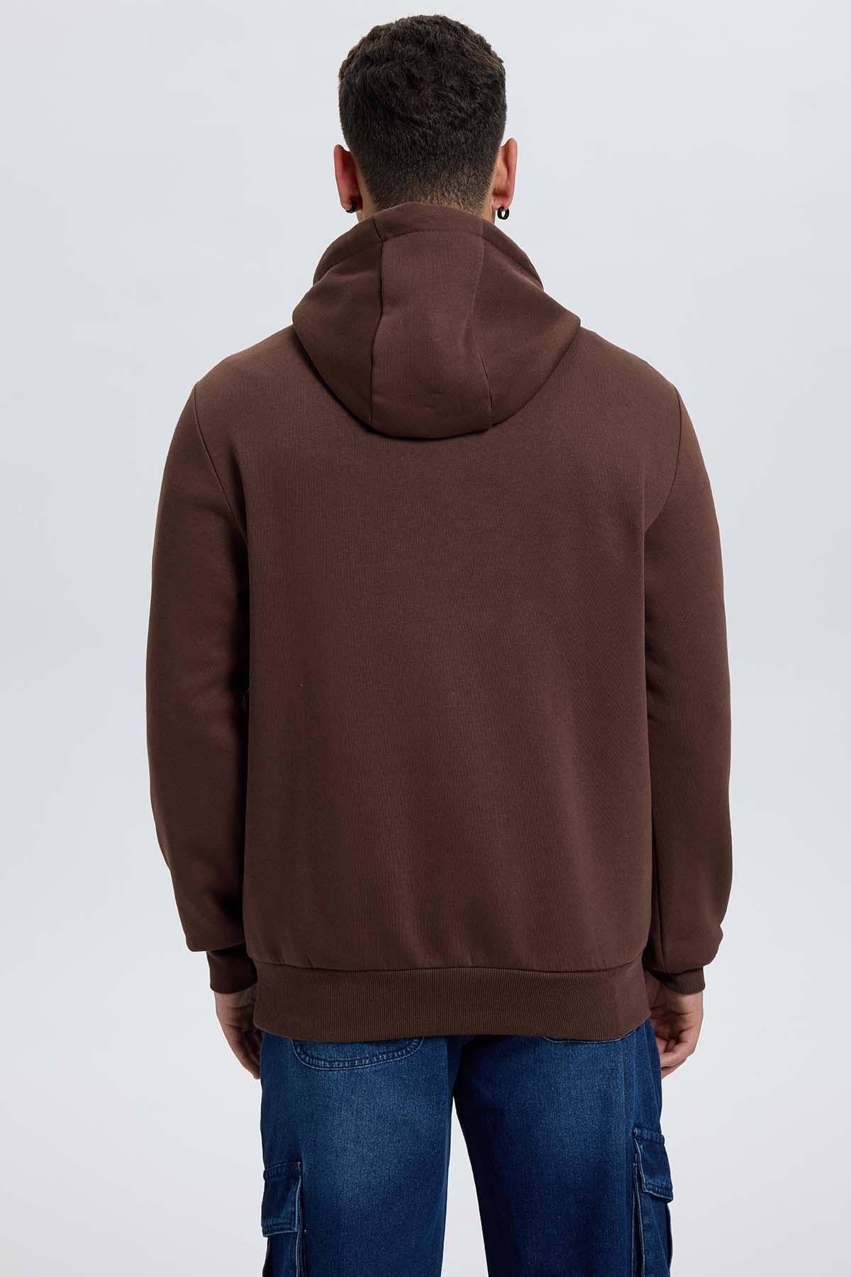 Polerón Hombre Hoodie Chocolate-2