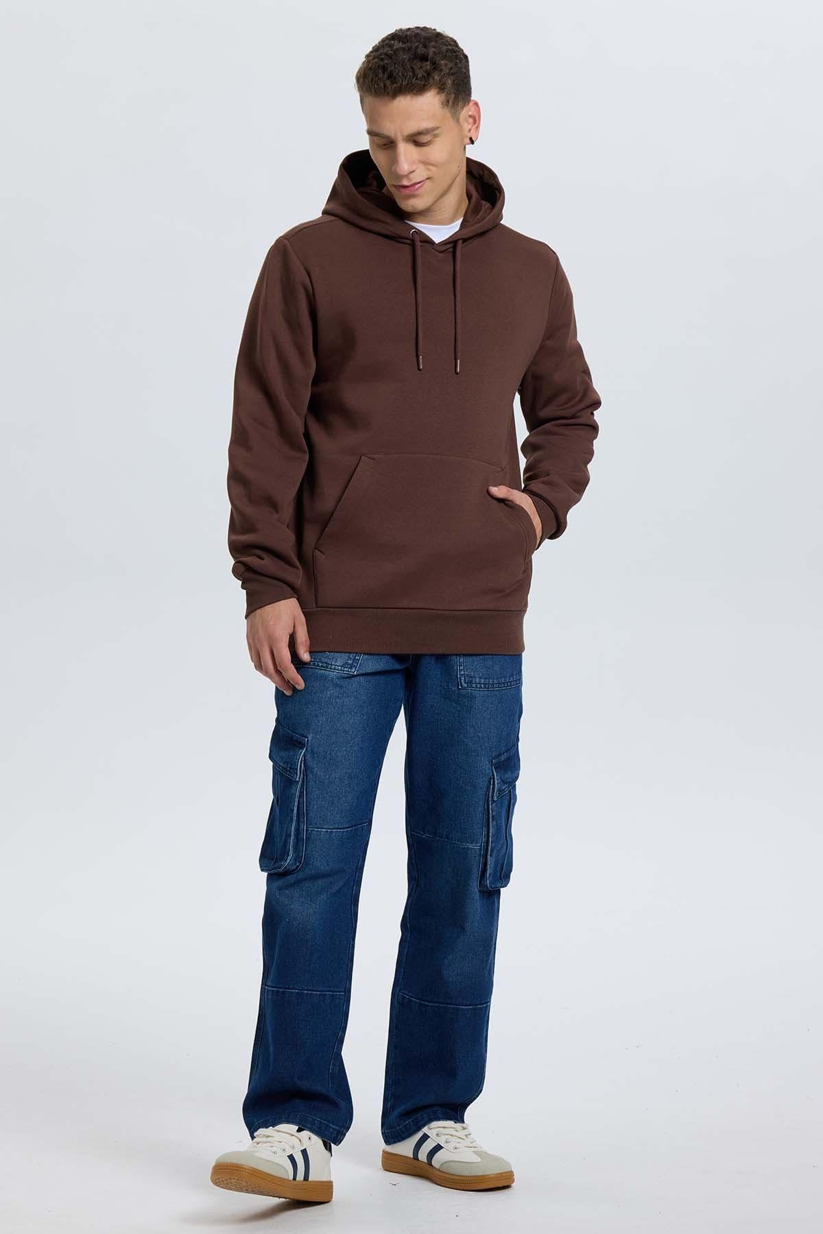 Polerón Hombre Hoodie Chocolate-3