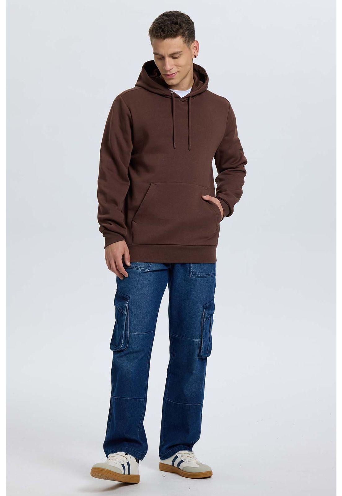 Polerón Hombre Hoodie Chocolate-3