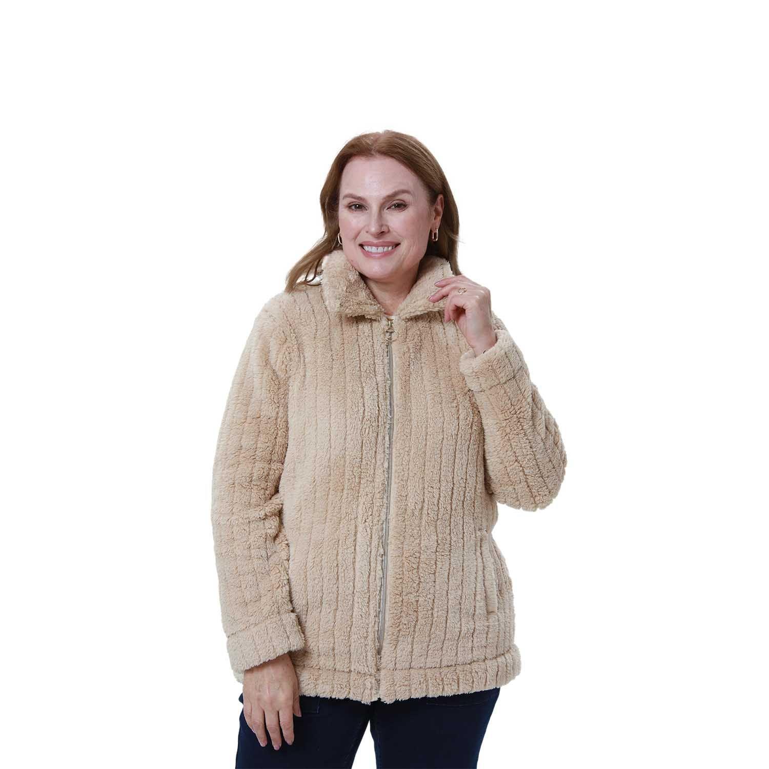 Polar Mujer Full Zipper Beige-0