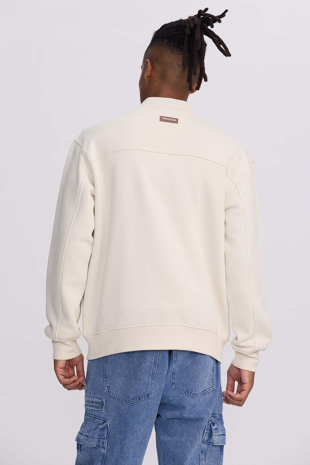 Polerón Hombre Bomber Beige-2