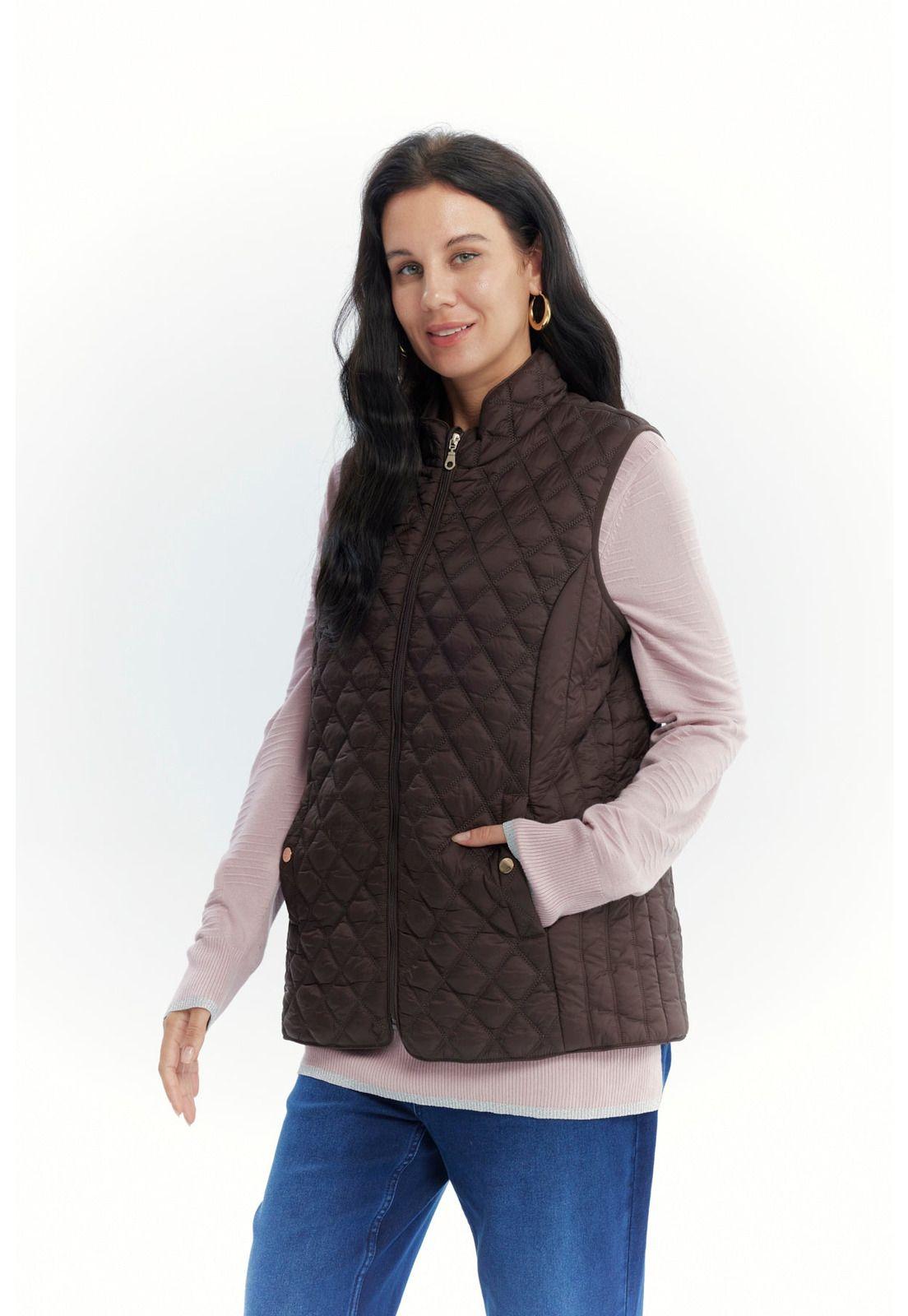 Parka Mujer Regular Chocolate-1