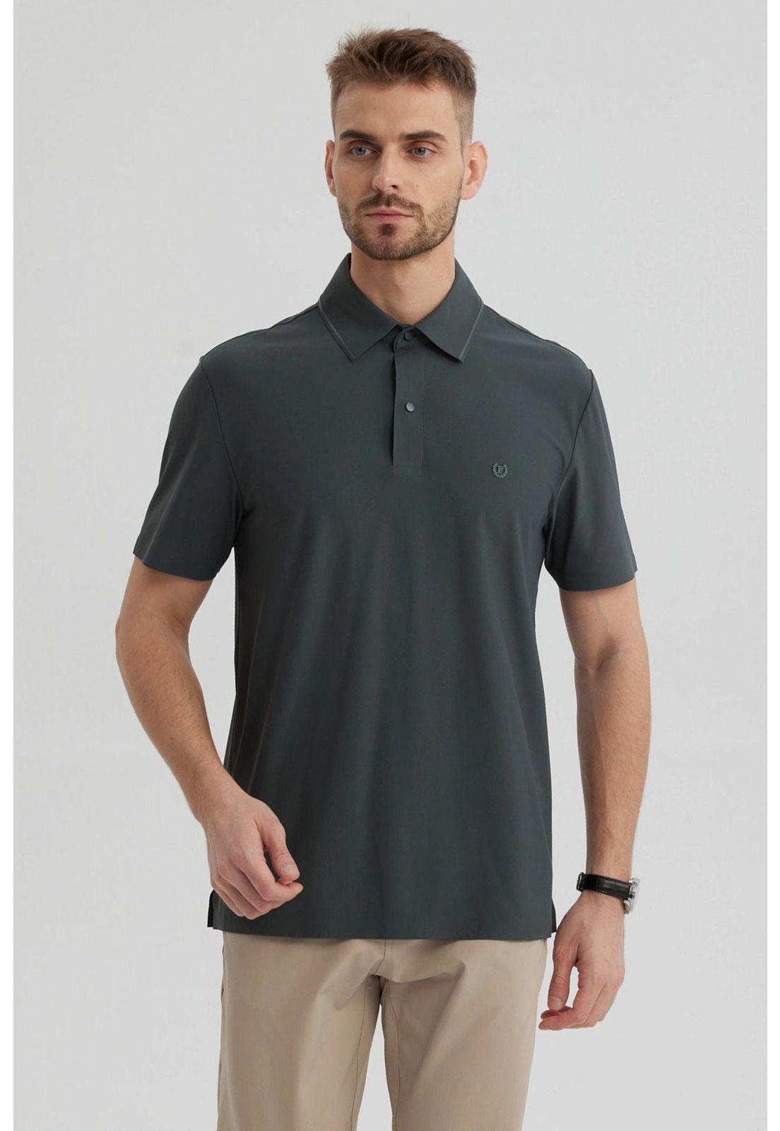 Polera Hombre Técnica Verde-0