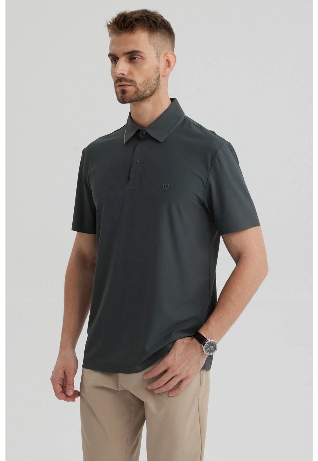 Polera Hombre Técnica Verde-1
