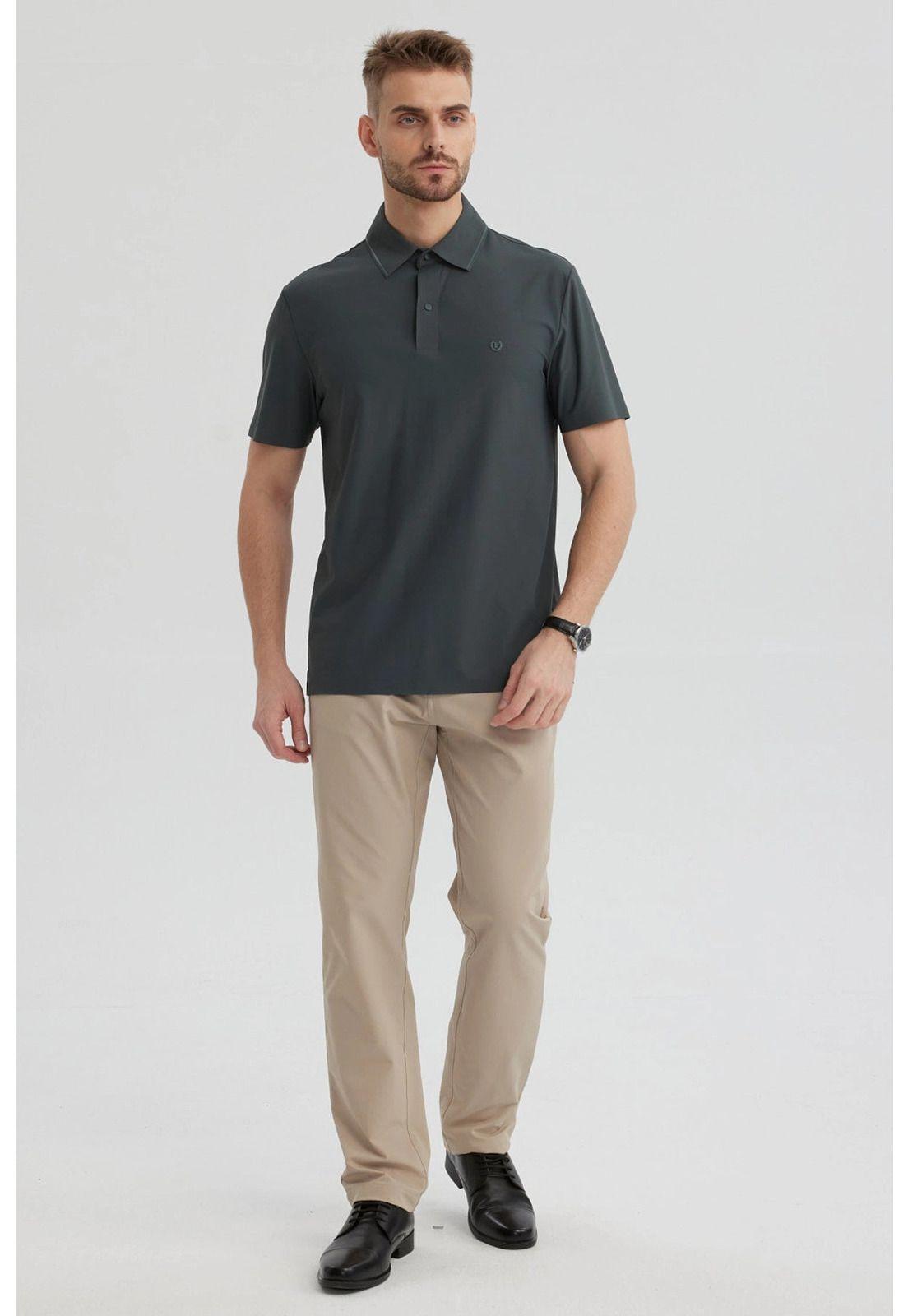 Polera Hombre Técnica Verde-3