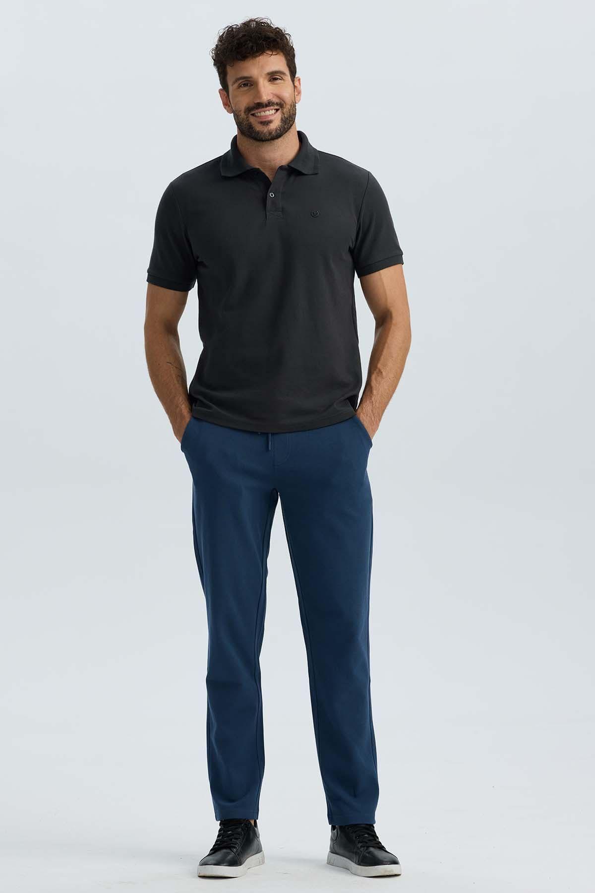 Pantalón Hombre Chino Azul Marino-3