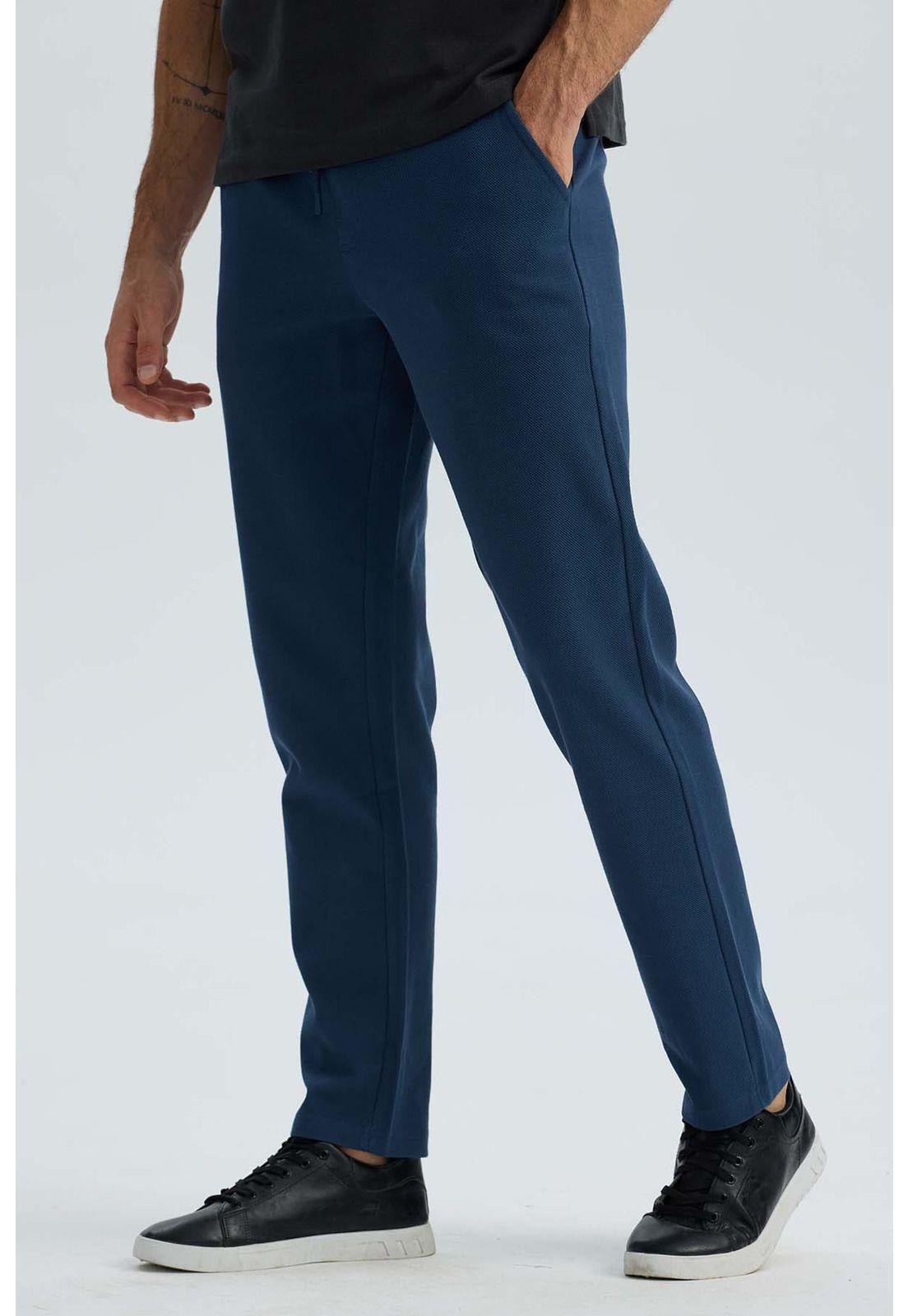 Pantalón Hombre Chino Azul Marino-2