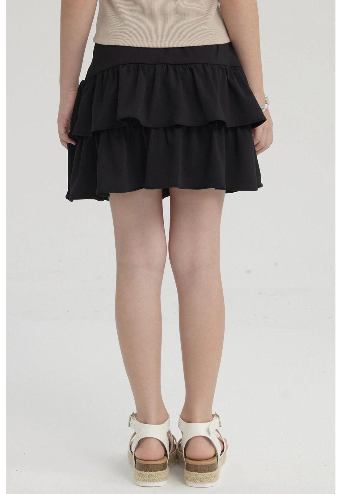 Falda Niña Vuelos Negro-2