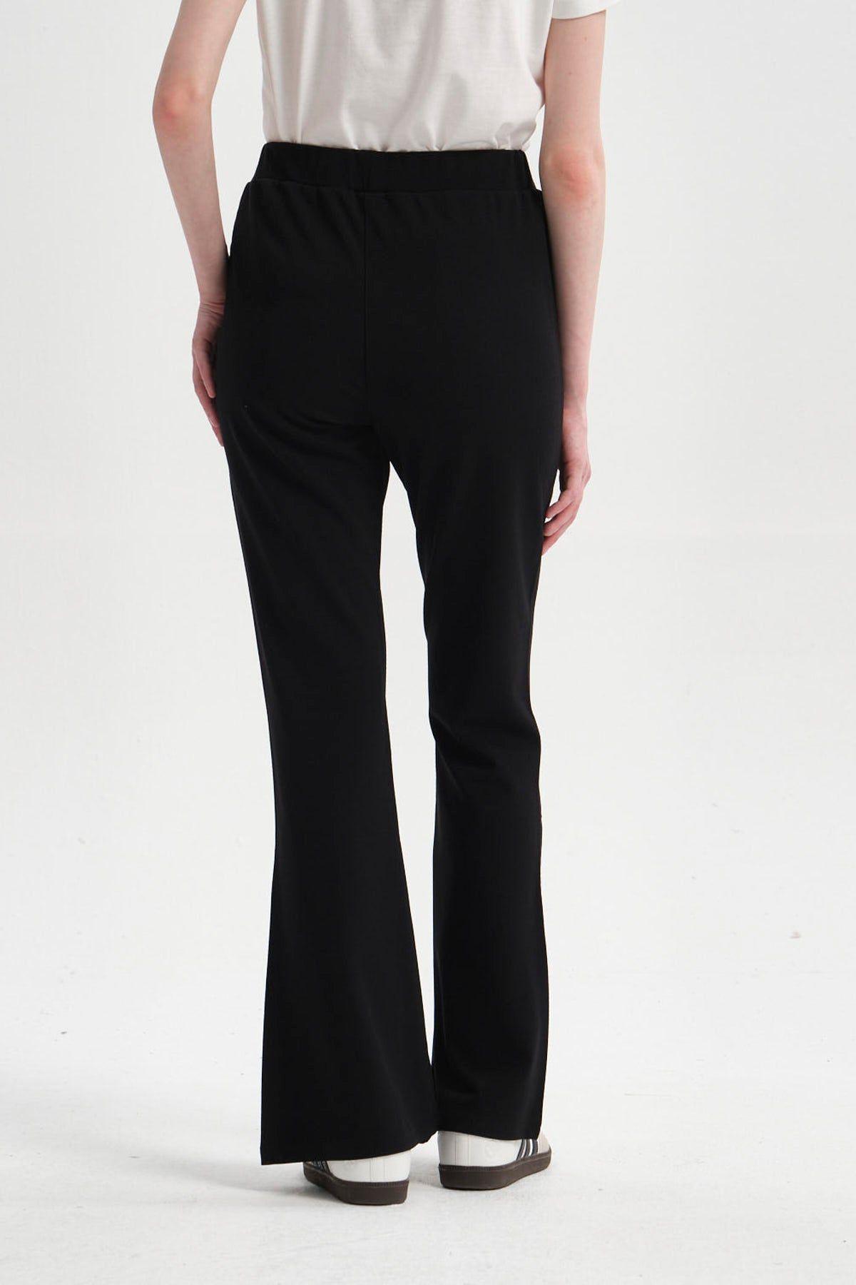 Pantalón Mujer Flare Negro-2