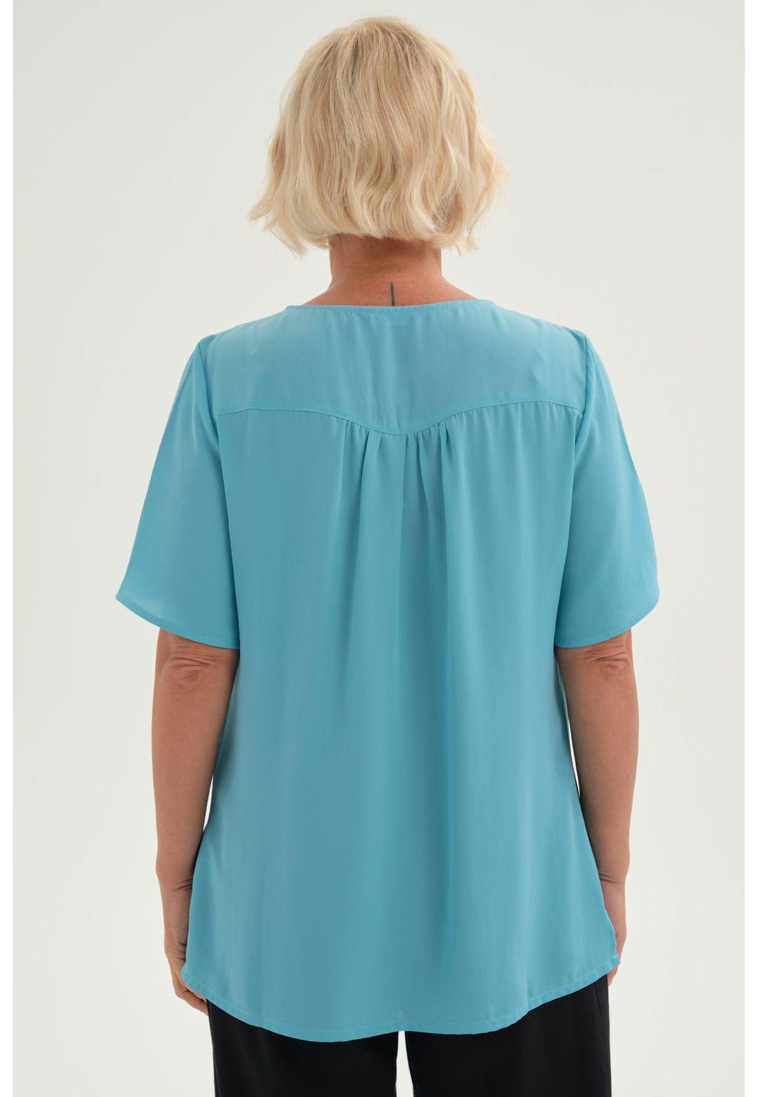 Blusa Mujer Vuelo Aplicación Celeste-2