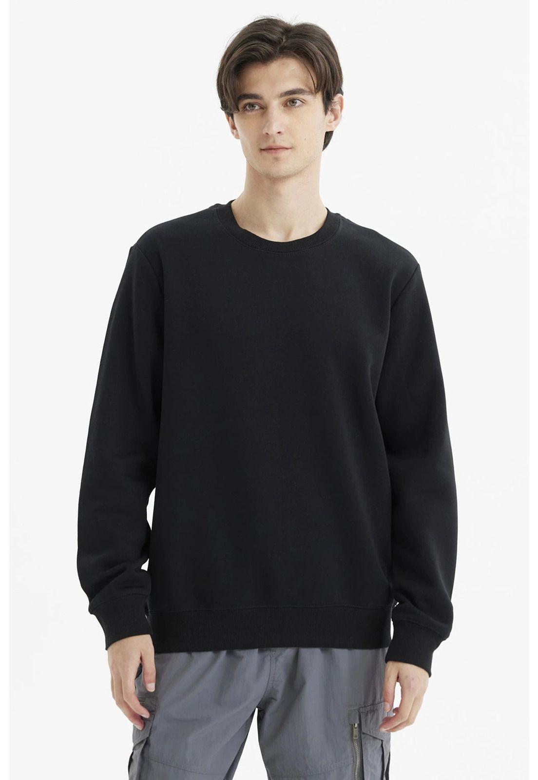 Polerón Hombre Básico Negro- lV-0