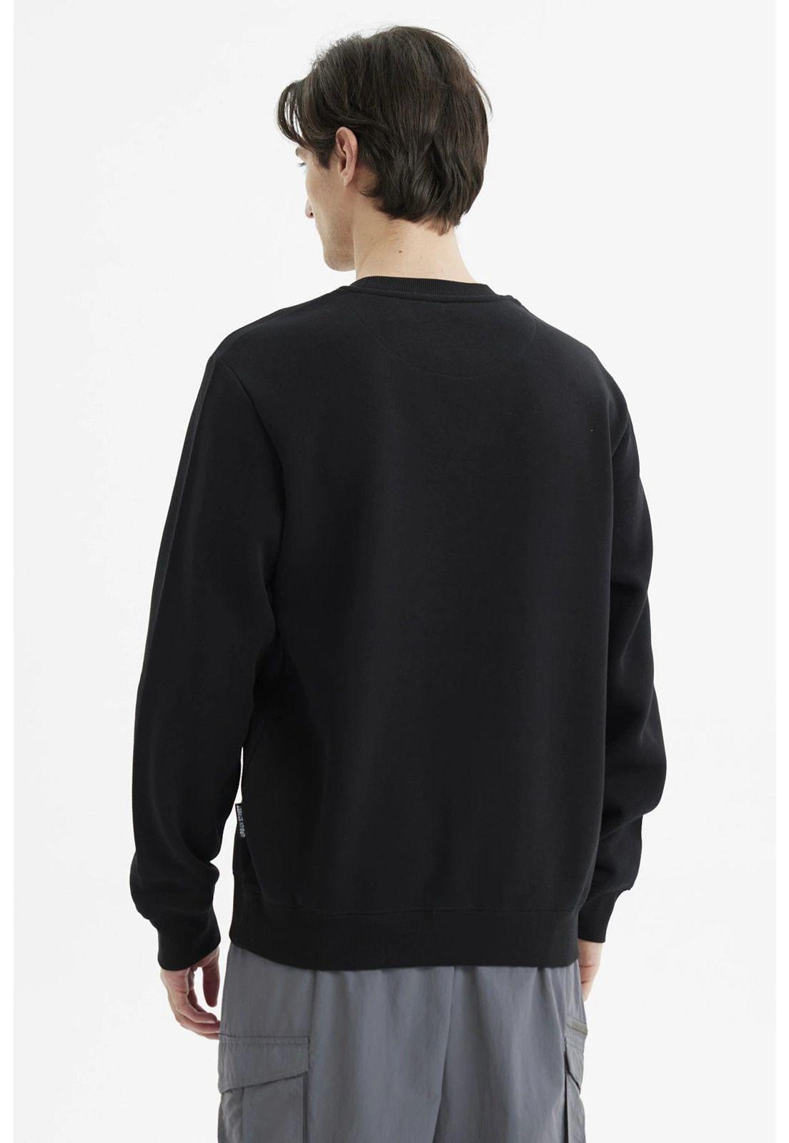 Polerón Hombre Básico Negro- lV-2