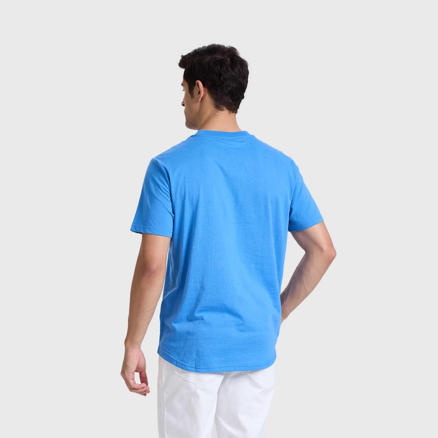 Polera Hombre Long Fit Básica Azulino Fashions Park-2