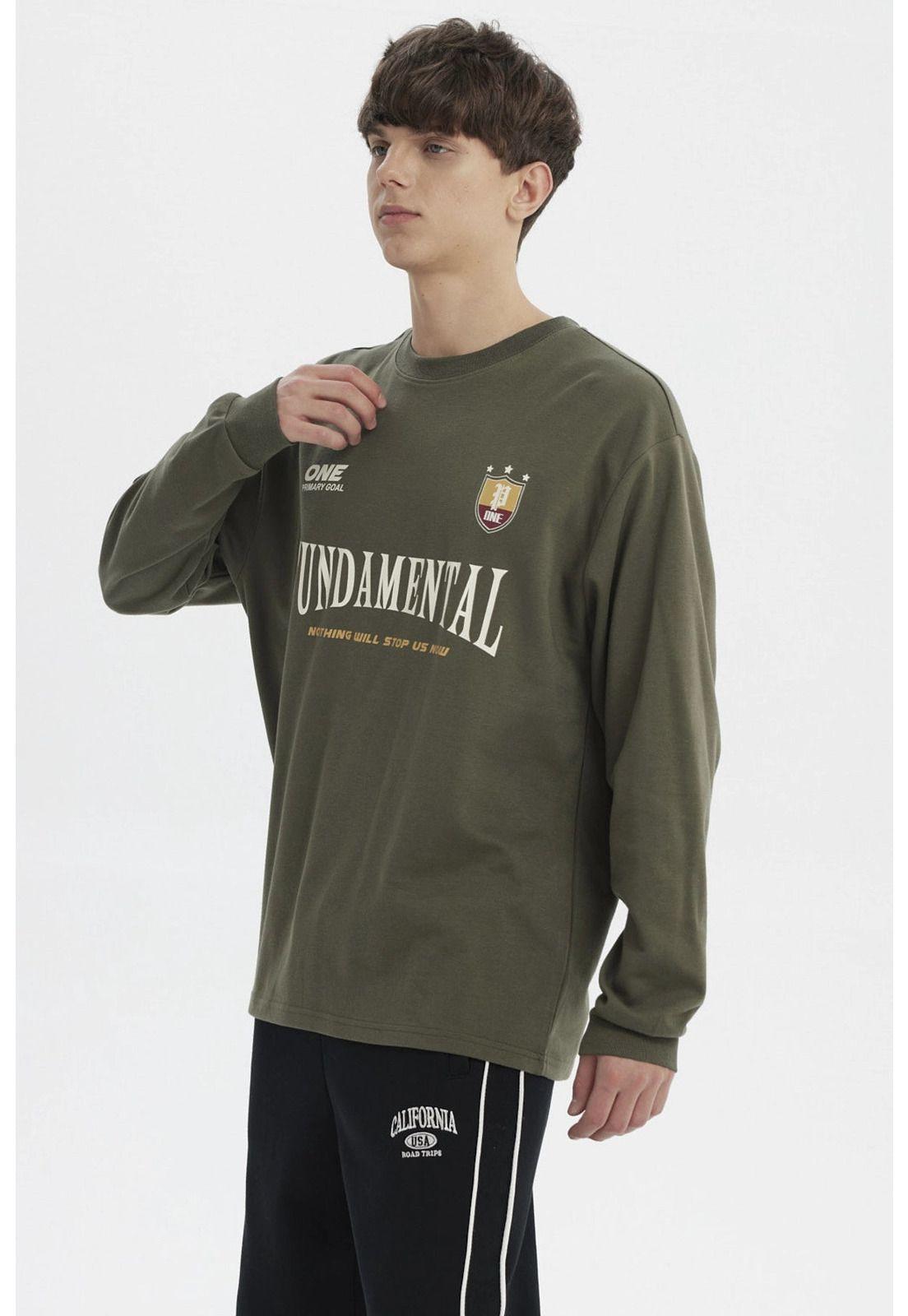 Polera Hombre Slim Verde Militar - lll-1