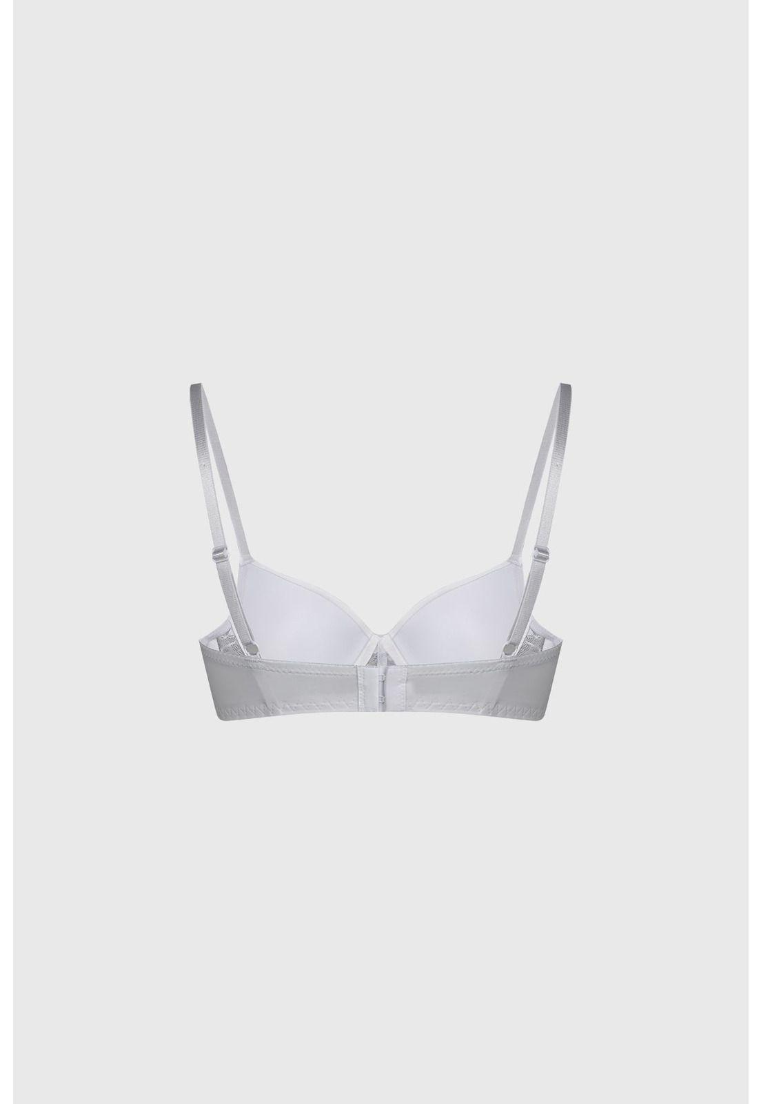 Sostén Mujer Aplicación Delantero Blanco-1