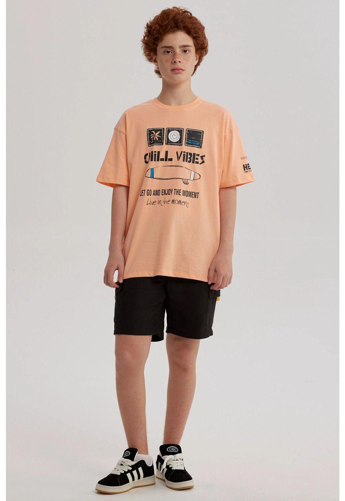 Short De Baño Niño Cargo Negro-3