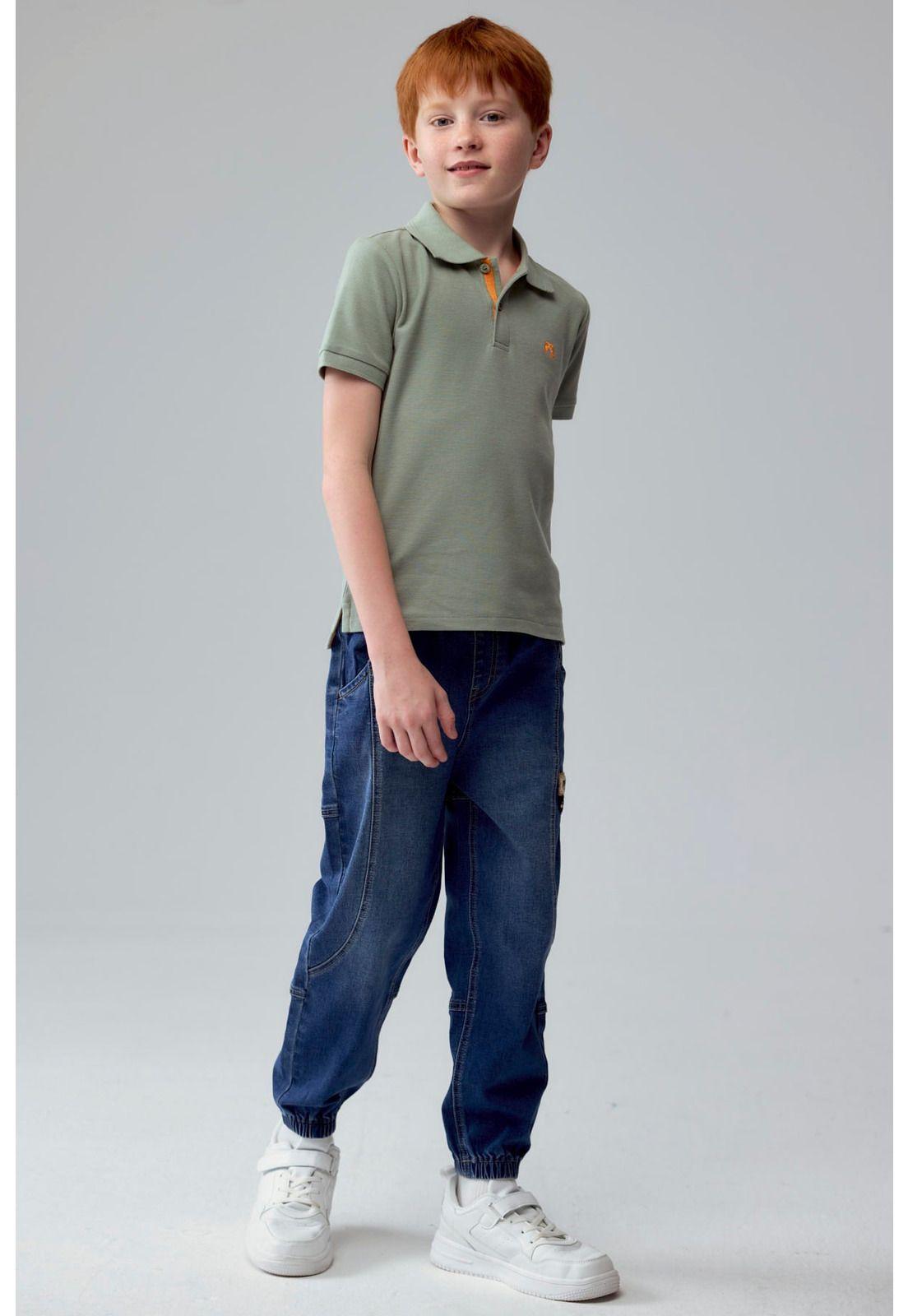 Jeans Niño Jogger Azul-3