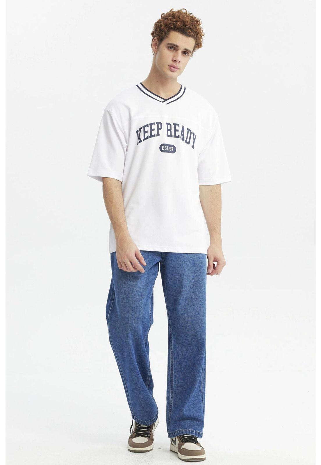 Polera Hombre Slim Blanco - lV-3