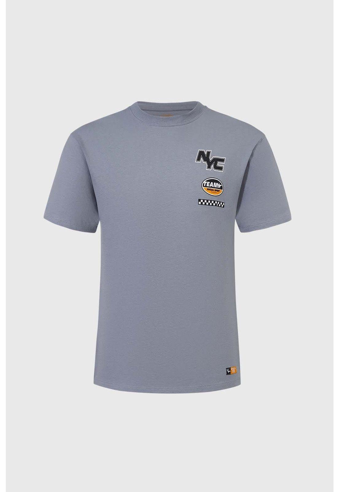 Polera Niño Print Con Gris-0