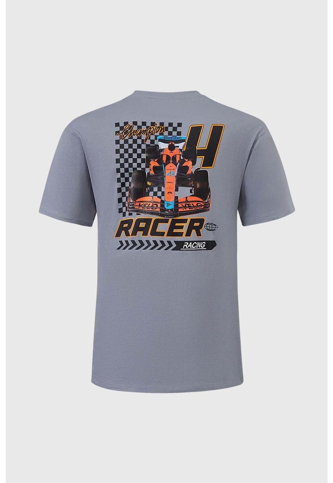 Polera Niño Print Con Gris-1