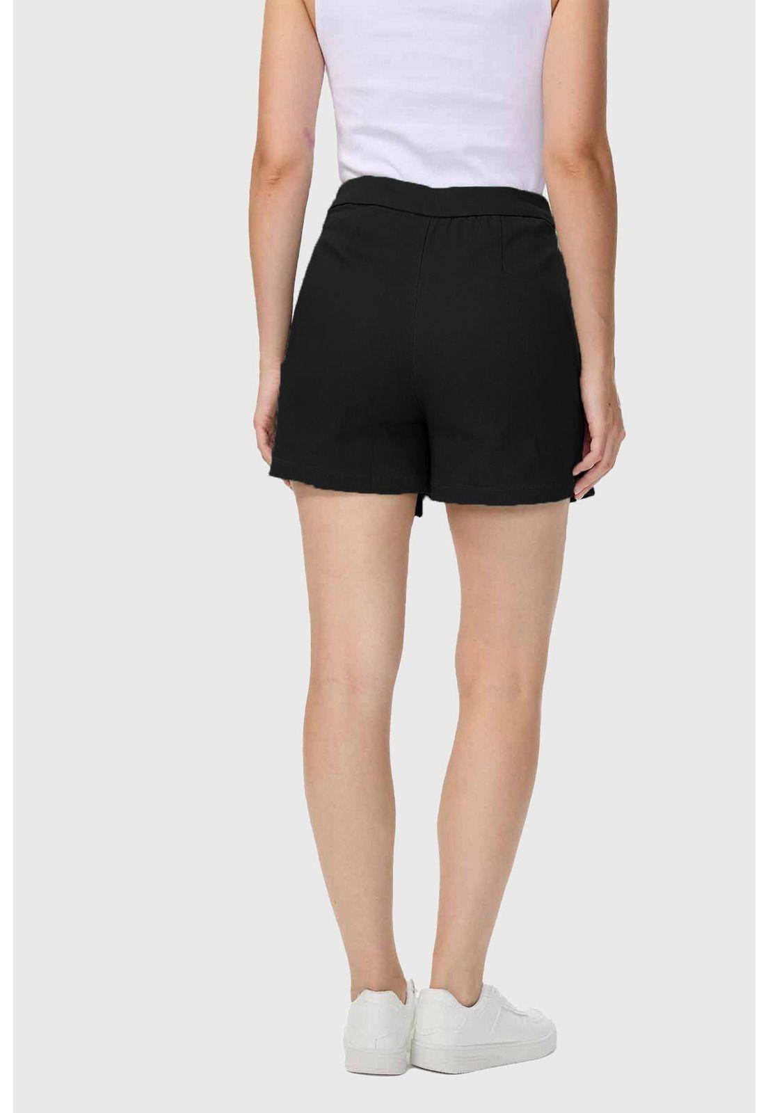 Short Mujer Estilo Falda Negro-2