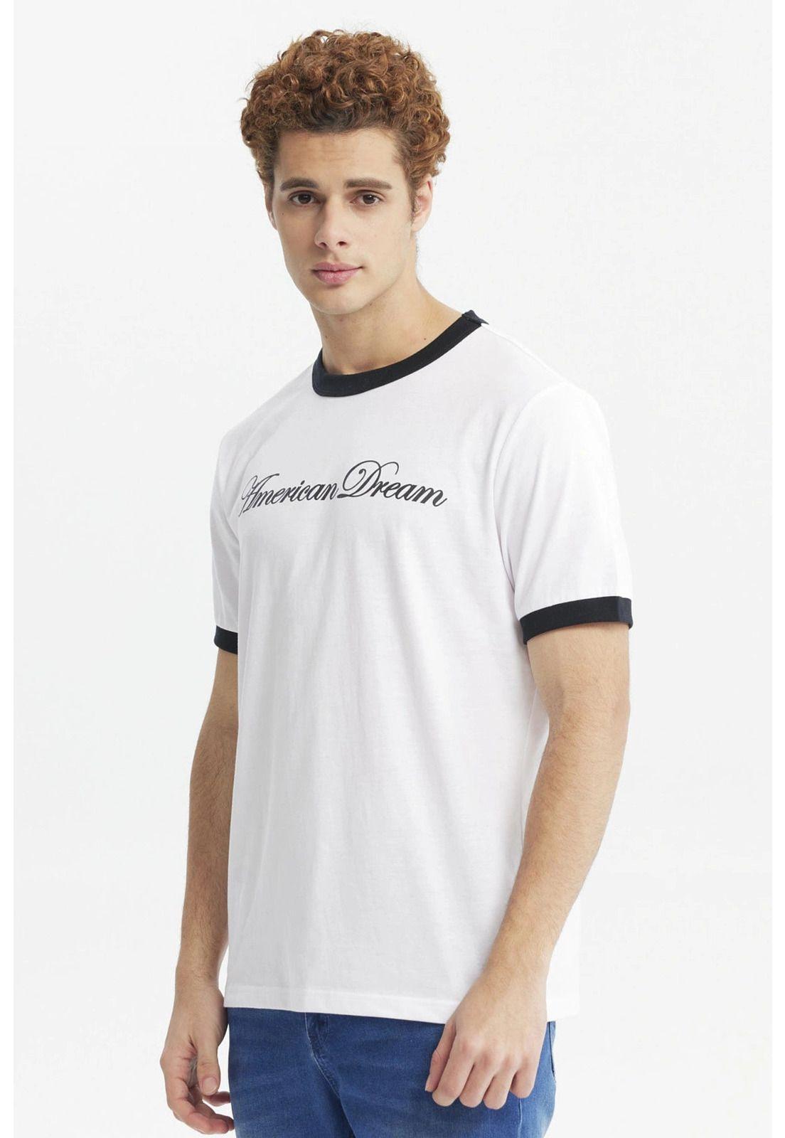 Polera Hombre Slim Blanco - V-1