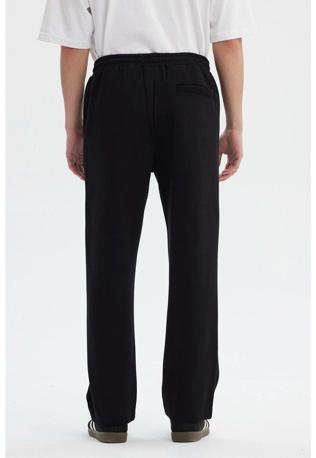Pantalón Buzo Hombre Calce Recto Negro - Xl-2