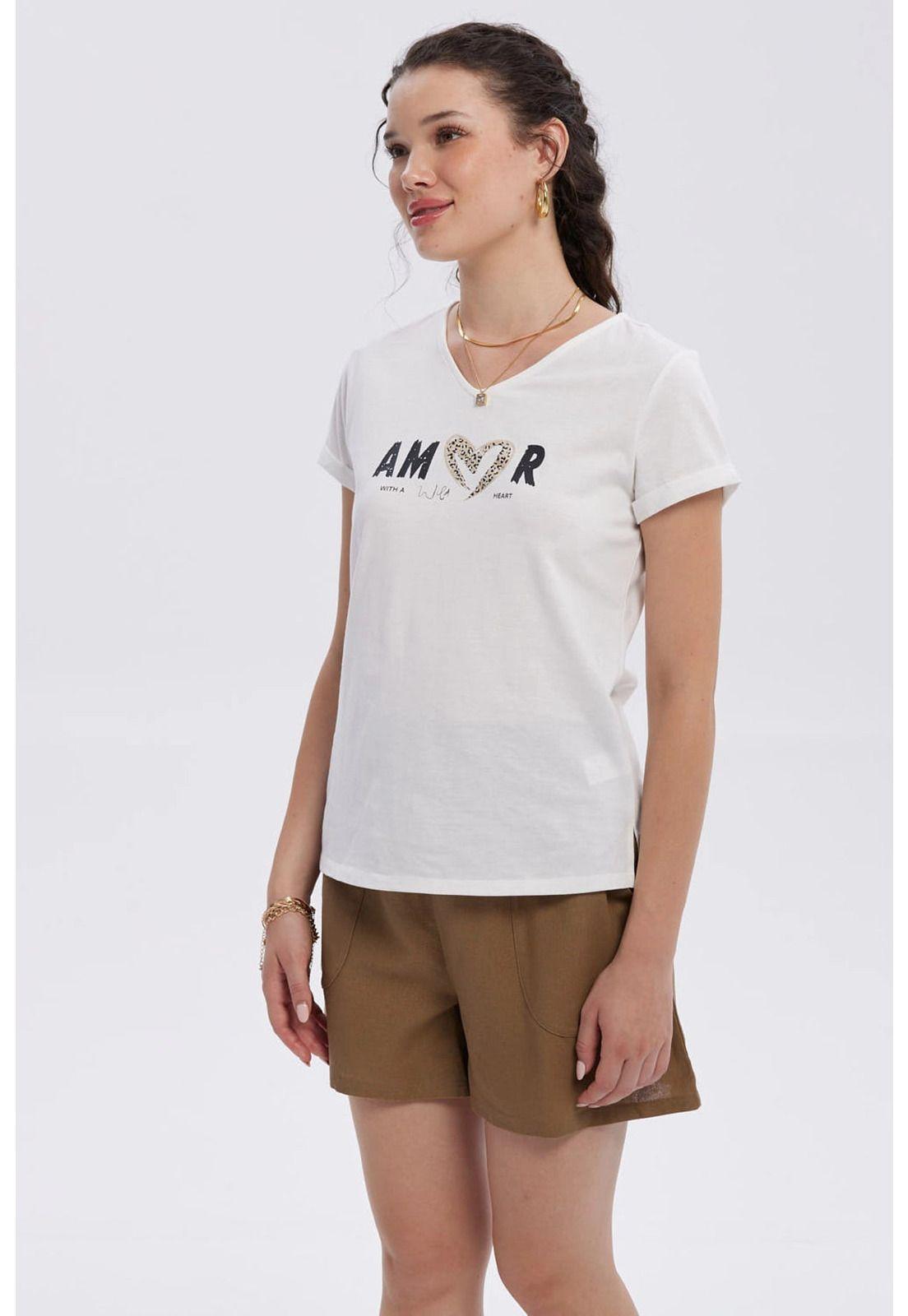 Polera Mujer Dobladillo Manga Crudo-1