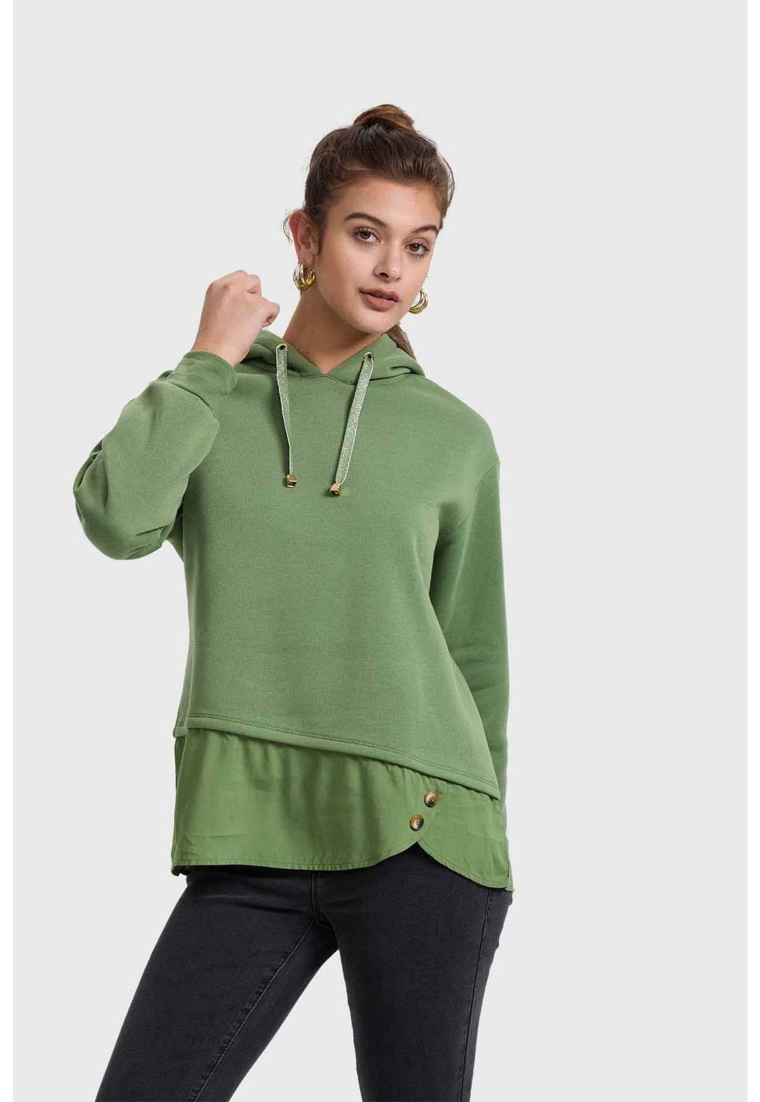 Polerón Mujer Verde-0