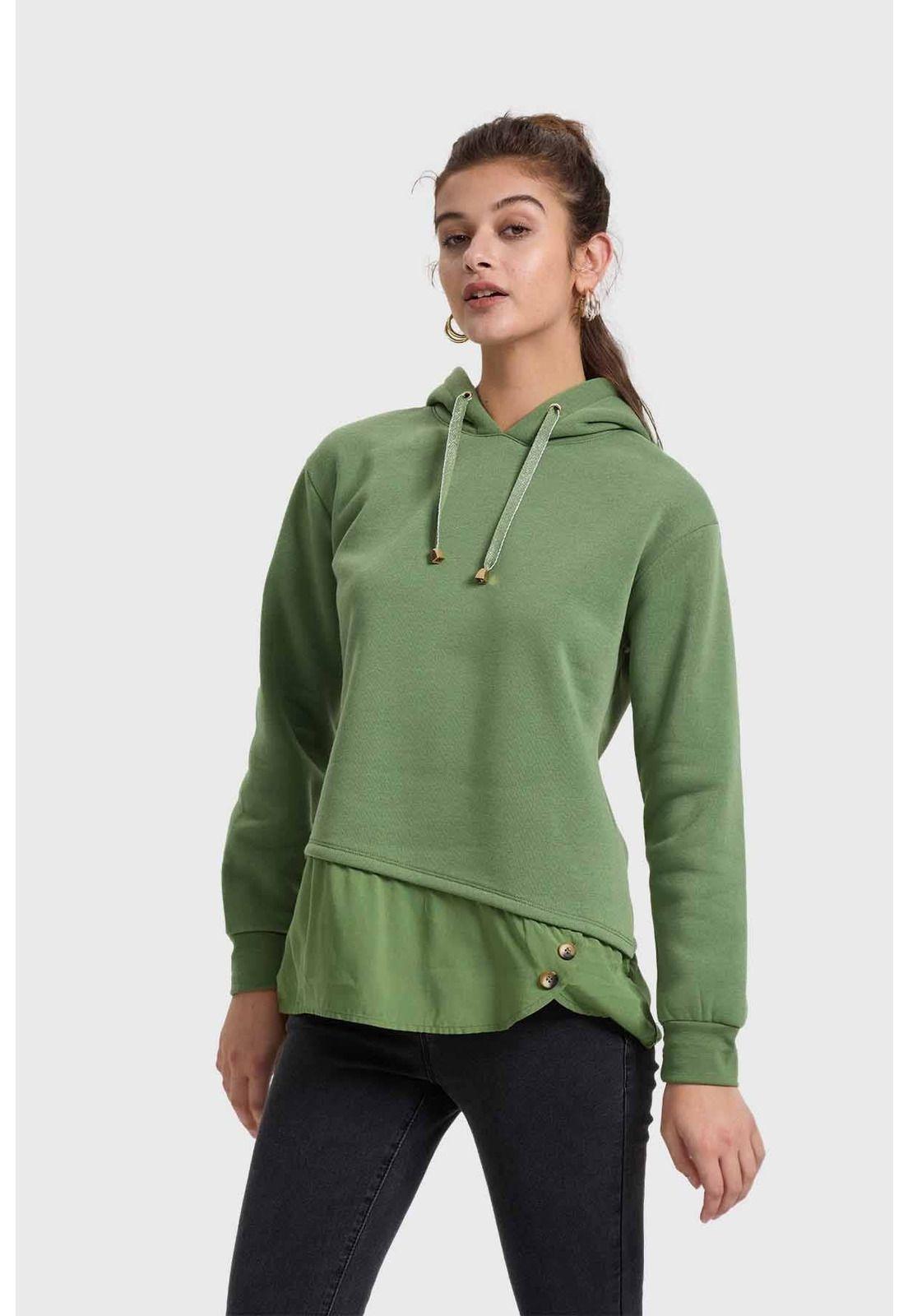 Polerón Mujer Verde-1
