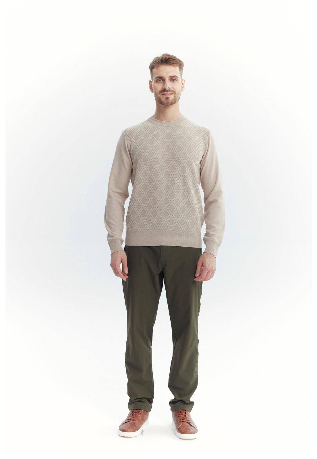 Sweater Hombre Regular Beige Oscuro-3