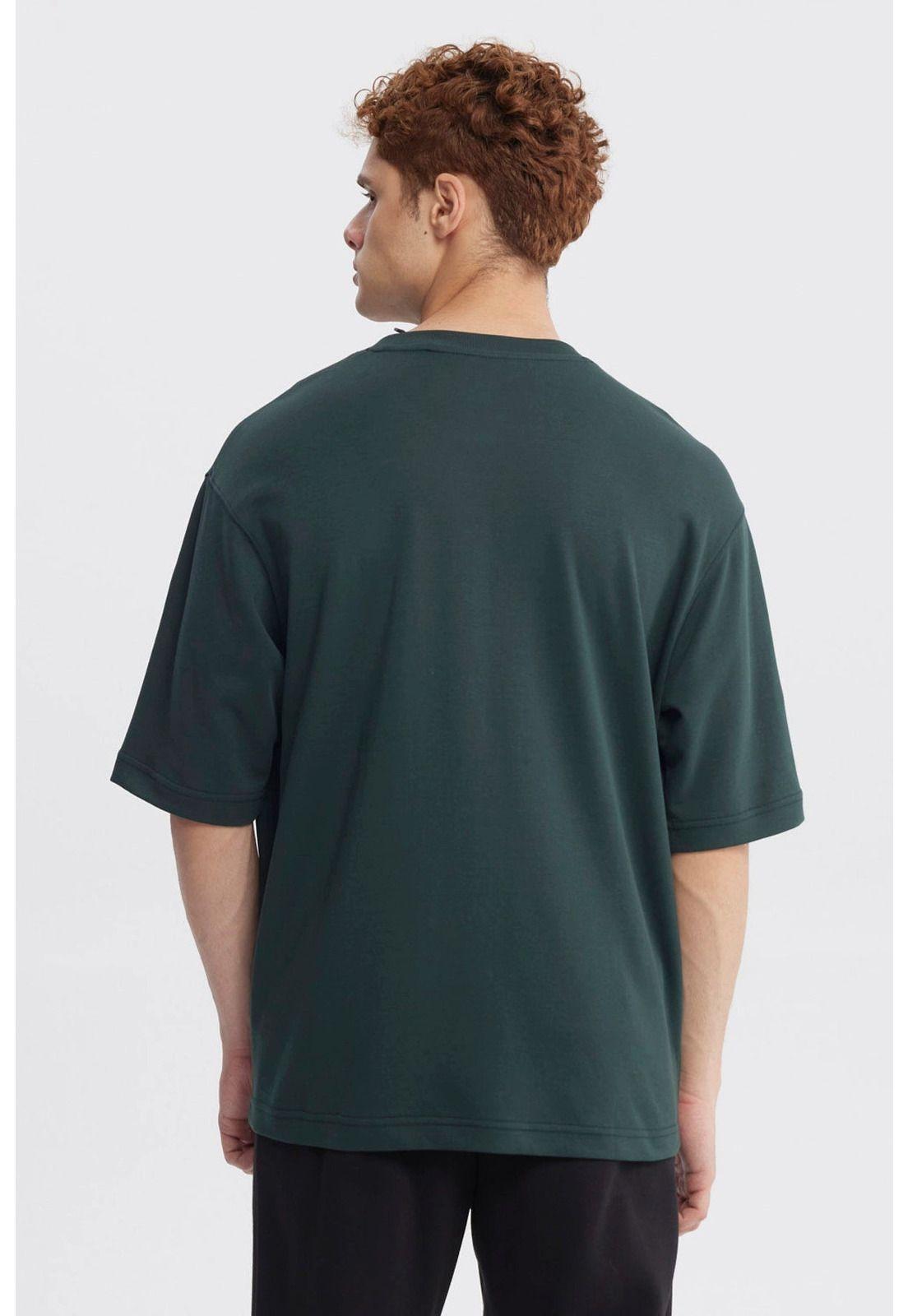 Polera Hombre Loose Fit Petroleo-2