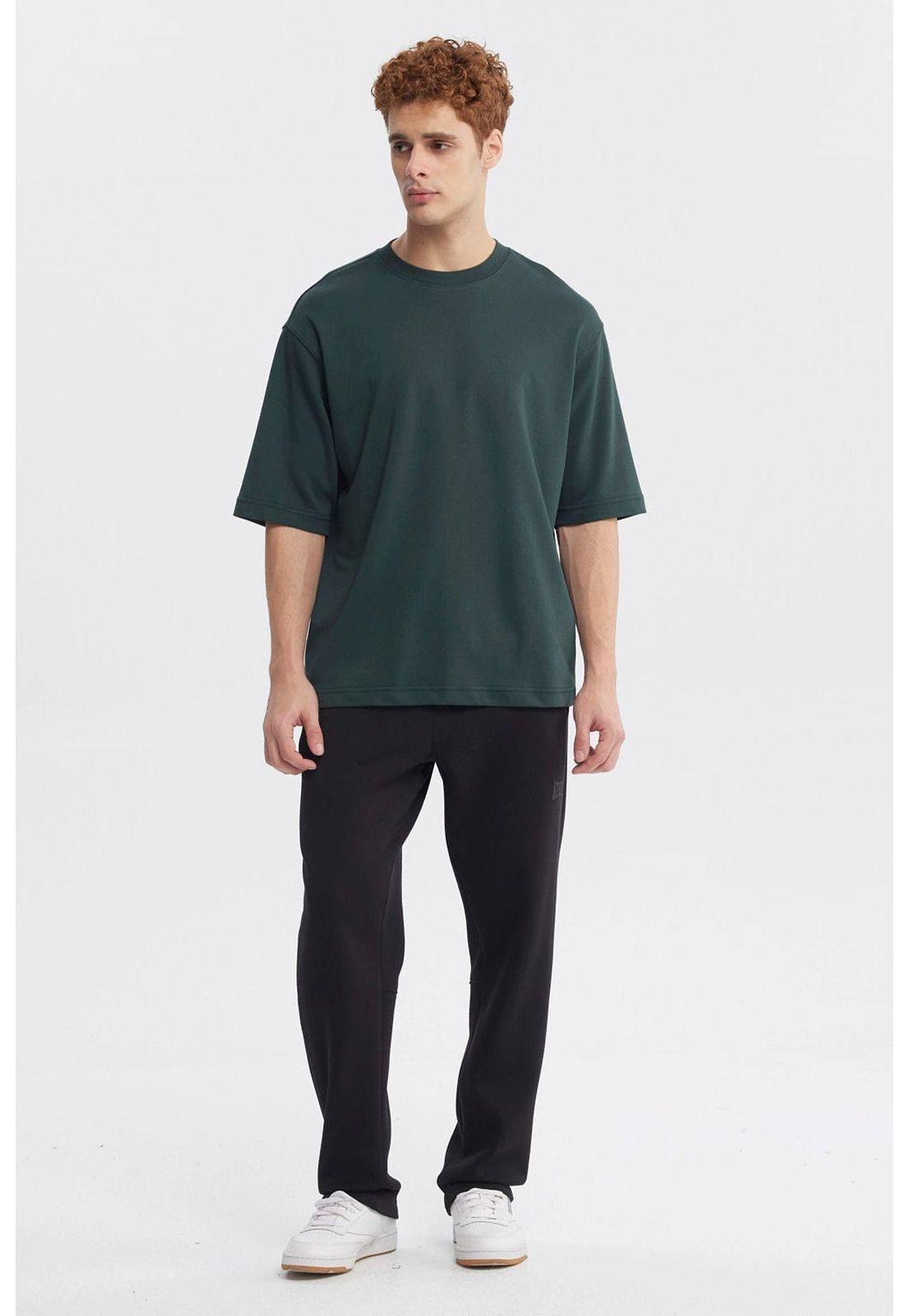 Polera Hombre Loose Fit Petroleo-3