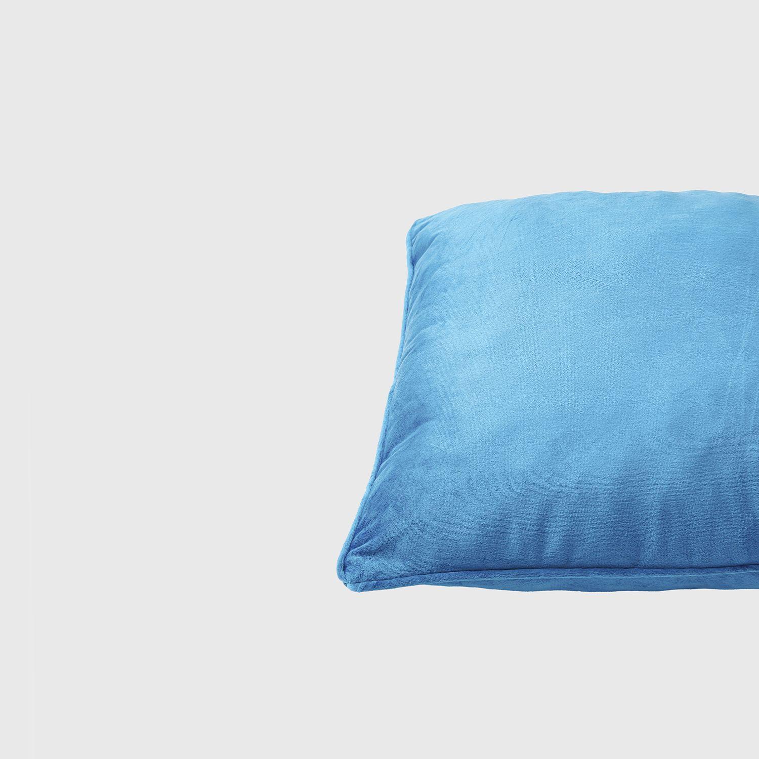 Cojín Velvet Liso Azul I Unisex-2
