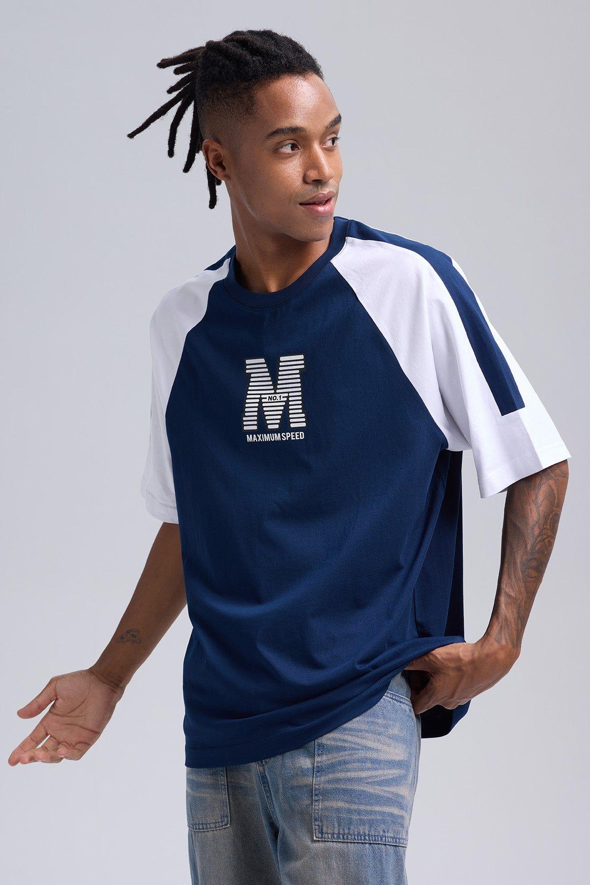Polera Hombre Manga Contratono Azul Claro-1
