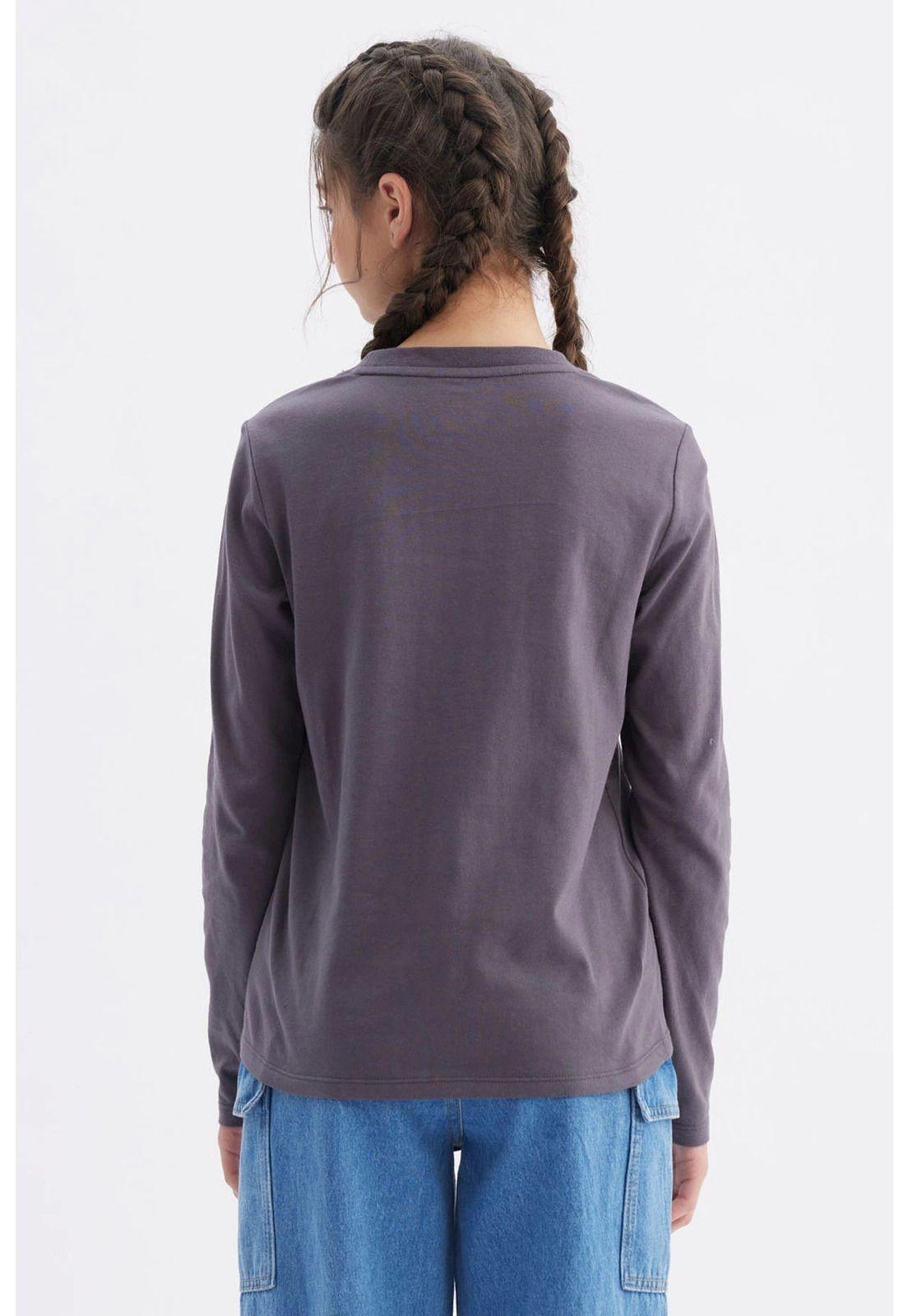 Polera Niña Básica Teen Marengo-2