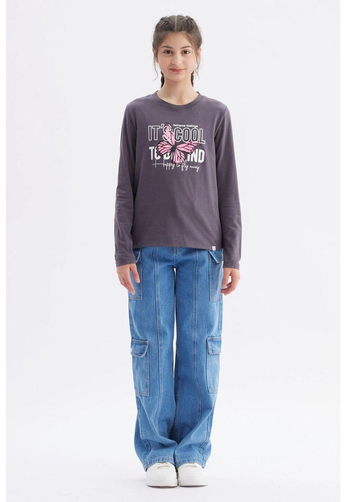 Polera Niña Básica Teen Marengo-3