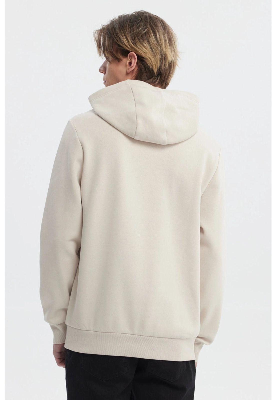 Polerón Hombre College Grafitti Beige-2