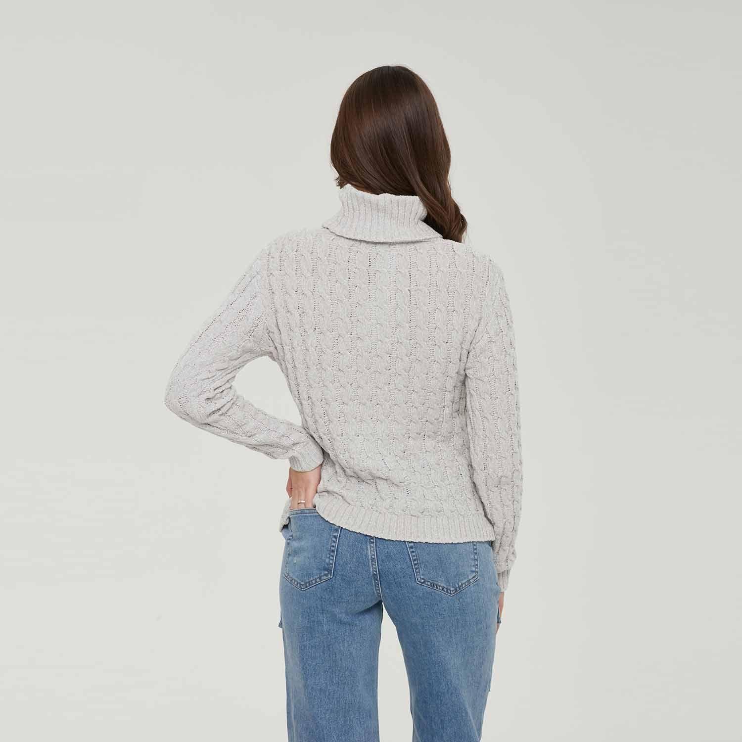 Sweater Mujer Tejido Juvenil Gris Fashion´s Park-2